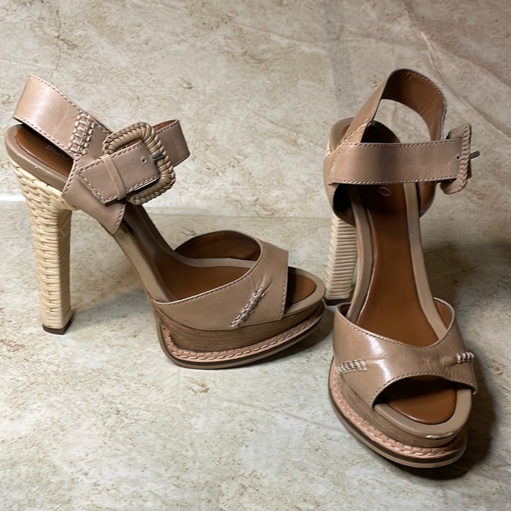 Boutique 9 Tan Platform Heels